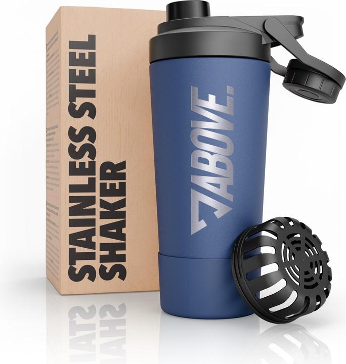 ABOVE Edelstahl-Trinkflasche 2,2 l – BPA-frei, auslaufsicher, 2 Deckel | Geprüfte B-Ware