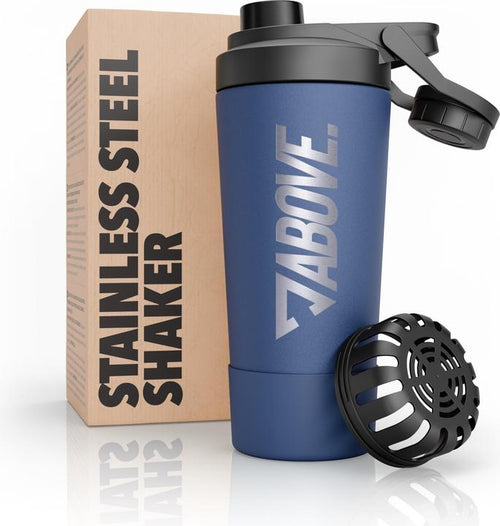 ABOVE Edelstahl-Trinkflasche 2,2 l – BPA-frei, auslaufsicher, 2 Deckel | Geprüfte B-Ware
