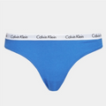 Calvin Klein Damen Slip S – Blau, Logo-Bund (CK91-0Z8A6J)