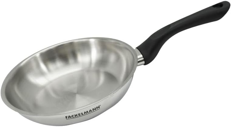 Fackelmann Edelstahlpfanne 20 cm – induktionsgeeignet, PFAS-frei | Geprüfte B-Ware