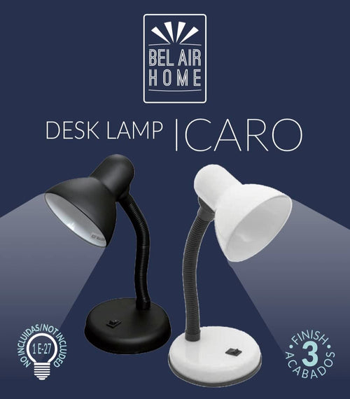 BEL AIR HOME ICARO LED-Schreibtischlampe – verstellbar, Schwarz | Geprüfte B-Ware