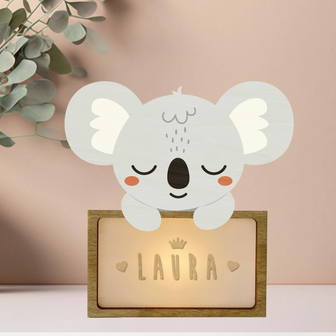 WONDEE Vintiun personalisiertes Koala-Nachtlicht für Kinder | Geprüfte B-Ware