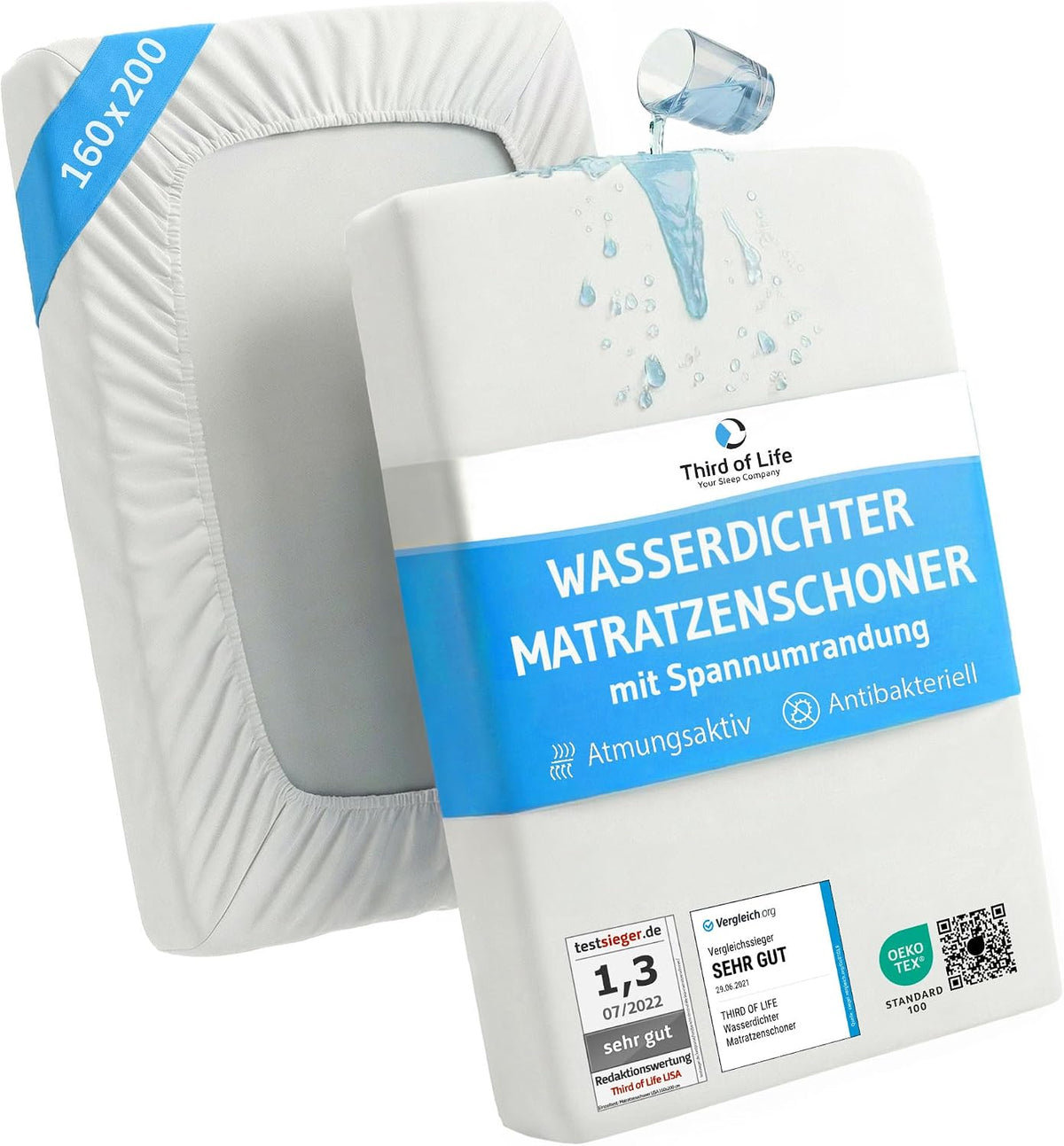 Amazon Basics Matratzenvollschutz 180x200