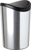 Tatay Bad-Abfalleimer 6 l mit Schwingdeckel – Metalloptik | Geprüfte B-Ware