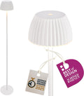 BRILONER kabellose LED-Stehlampe IP44 – dimmbar, Weiß | Geprüfte B-Ware