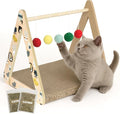 Seldesca Katzen-Kratzmatte mit 5 Spielbällen und Katzenminze