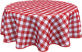 Martina Home Wachstuchtischdecke Vichy – Rot, rund