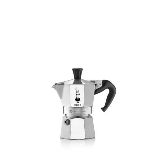 Bialetti Moka Express Espressokocher, 1 Tasse, Silber