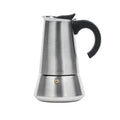 Jata CAX110 Espressokocher Induktion, 10 Tassen, Edelstahl