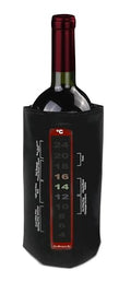 Vinbouquet Weinkühlmanschette, Edelstahl, Schwarz