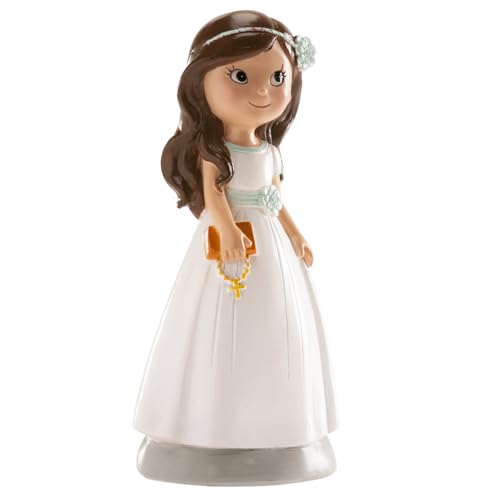Dekora Tortenfigur "Kommunion Mädchen Elena" (13cm) | Edle Tortendeko