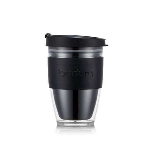 BODUM Joycup Reisebecher 0,25l Schwarz, B-Ware Amazon-Retoure