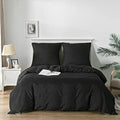 Good Nite Bettwaesche-Set 3-teilig, Mikrofaser 200x200 cm, Schwarz