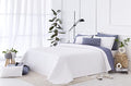 Todocama Tagesdecke Pique, Mikrofaser extra weich, 180x260 cm, Weiss