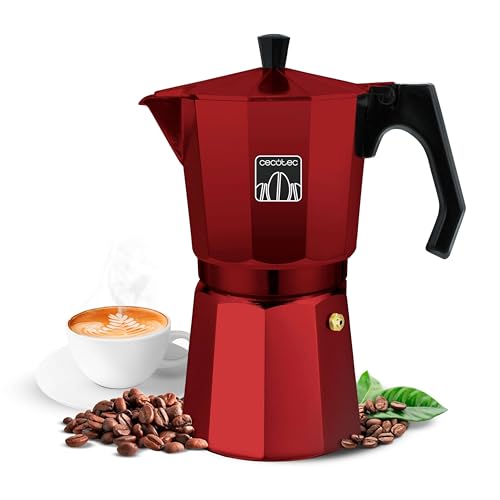 Cecotec Mokclassic 300 Espressokocher, 3 Tassen, Rot