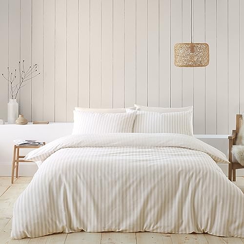 Catherine Lansfield Bettwaesche-Set wendbar, gebuerstete…