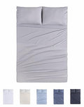 Todocama Bettwaesche-Set 4-teilig, Spannbettlaken + Oberlaken + 2…