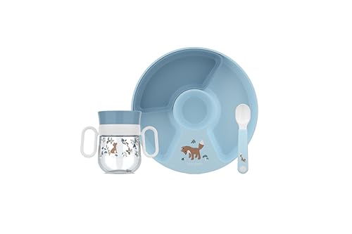 Mepal - Set vajilla para bebé 3 piezas Mio Little Dutch - Con taza…