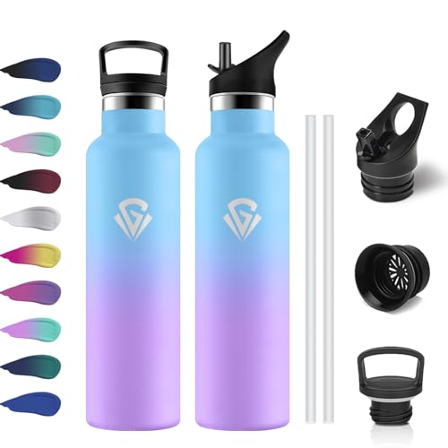 Botella Agua 750ml, Cantimplora Acero Inoxidable con Aislamiento… – Haushalt & Küche bei Handelskontor