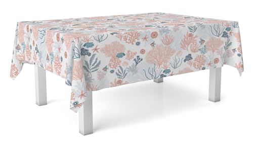 Martina Home Mantel Hule Reef Rojo 200X140