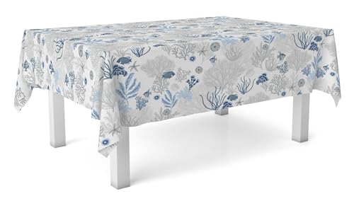 Martina Home Mantel Hule Reef Azul 180X140