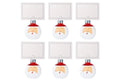 Cosy Home Kristall-Platzkaertchen Weihnachtsmann, 6er-Set,…