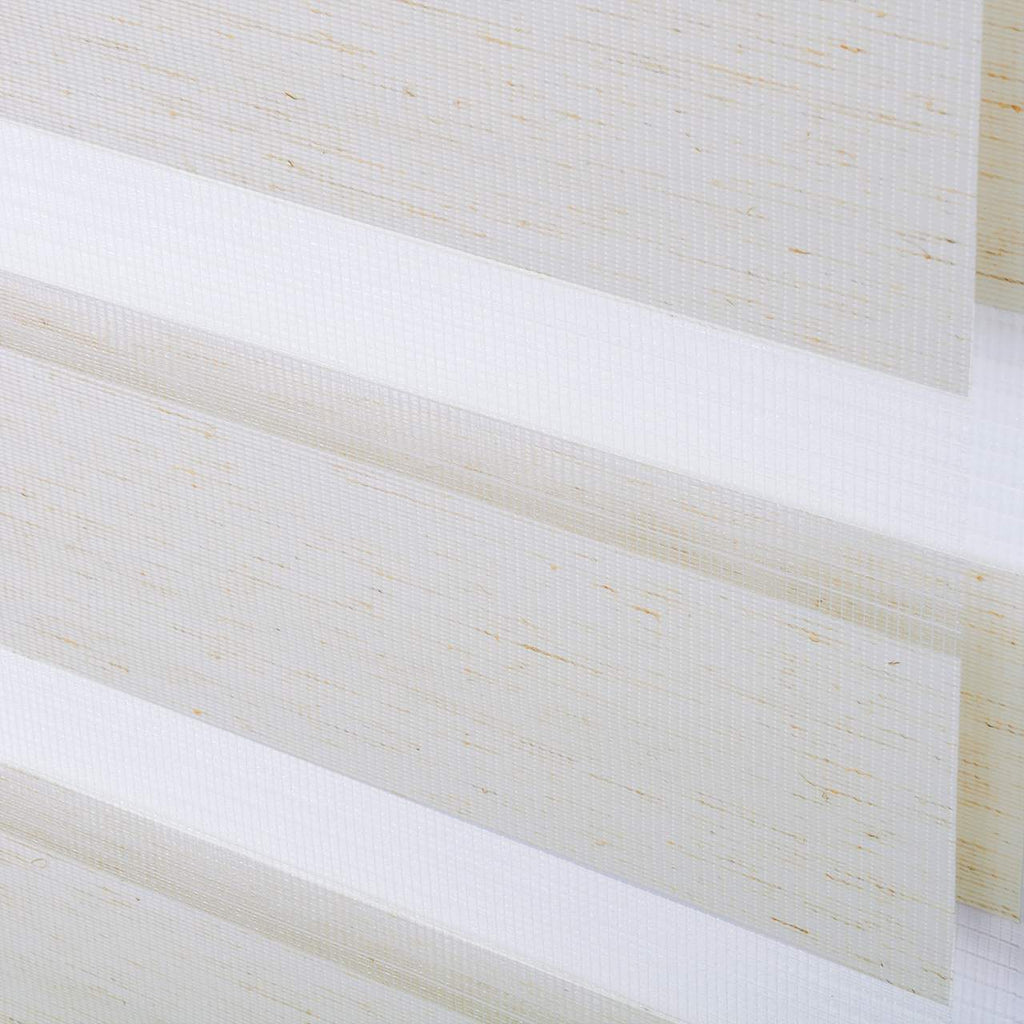 duo-rollo holzoptik buche mit transparenten und blickdichten streifen