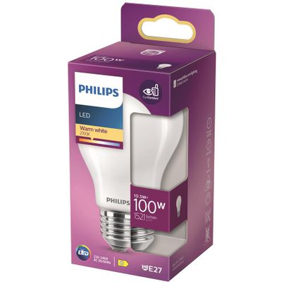 PHILIPS LED Classic E27 Lampe, 100 W, matt, Globeform, neutralweiß, Weiß | Geprüfte B-Ware