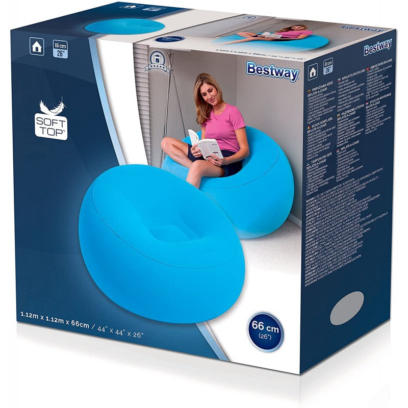 Bestway Inflate-A-Chair 75052-2 – aufblasbarer Sessel | Geprüfte B-Ware
