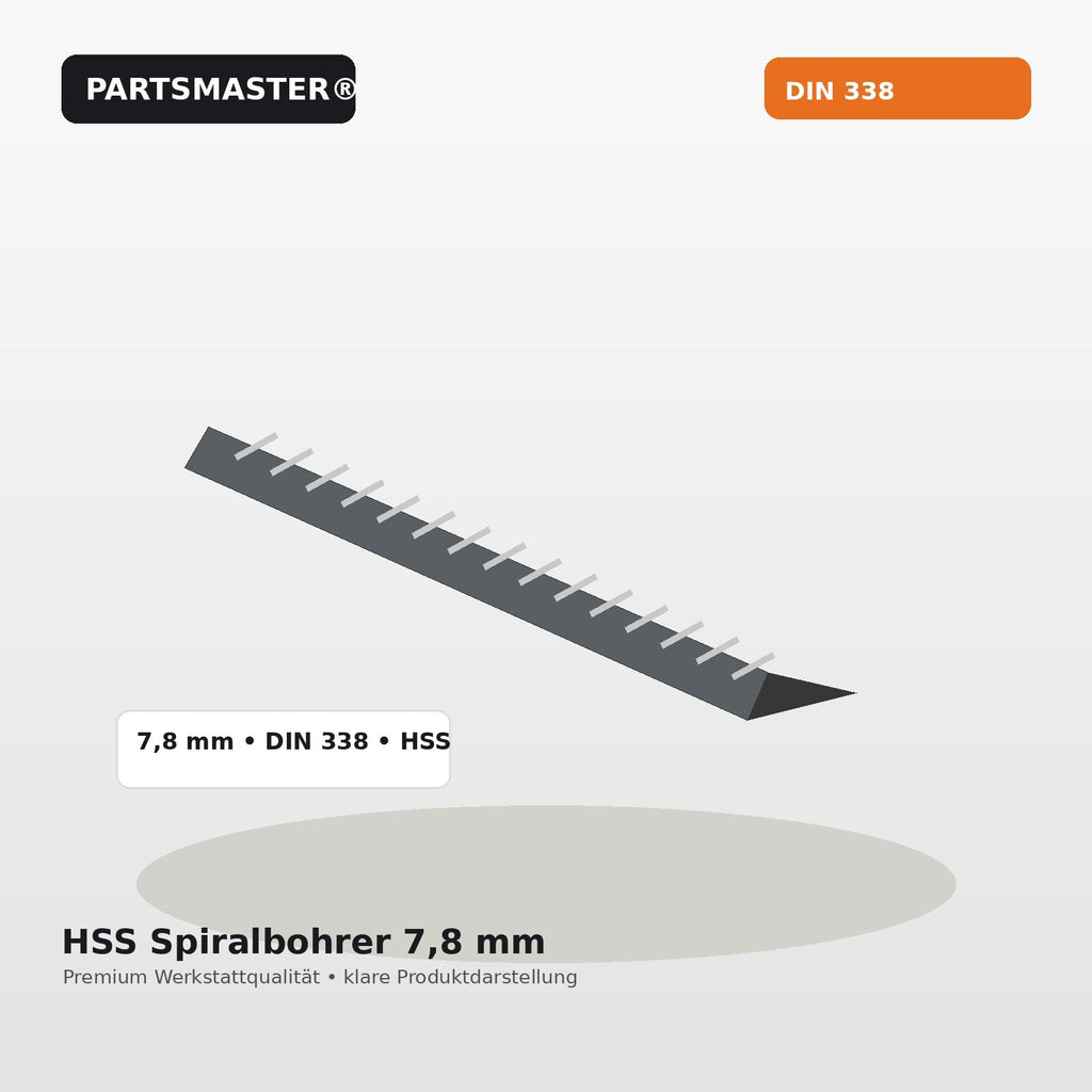 HSS Spiralbohrer 7,8 mm Hero