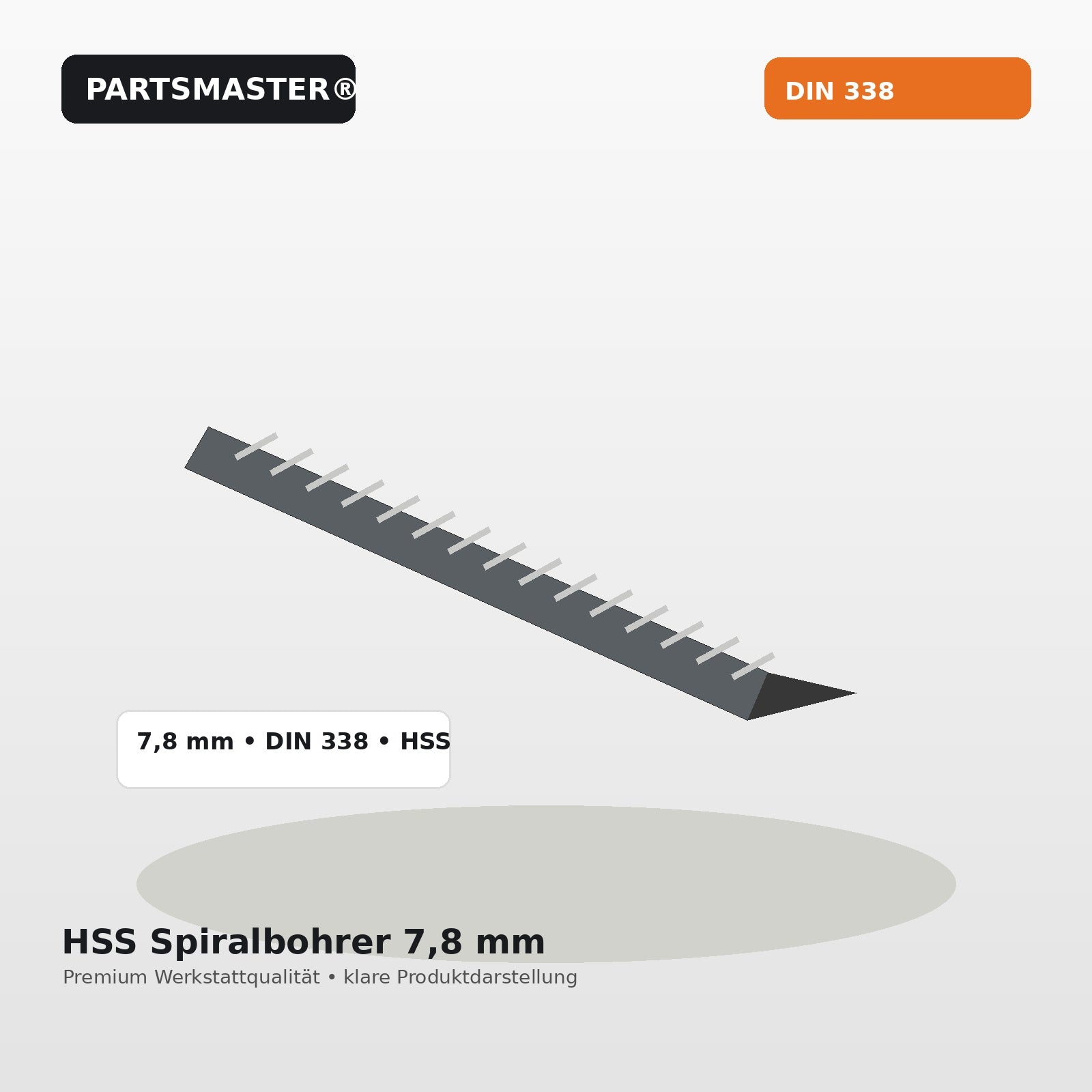 HSS Spiralbohrer 7,8 mm Hero