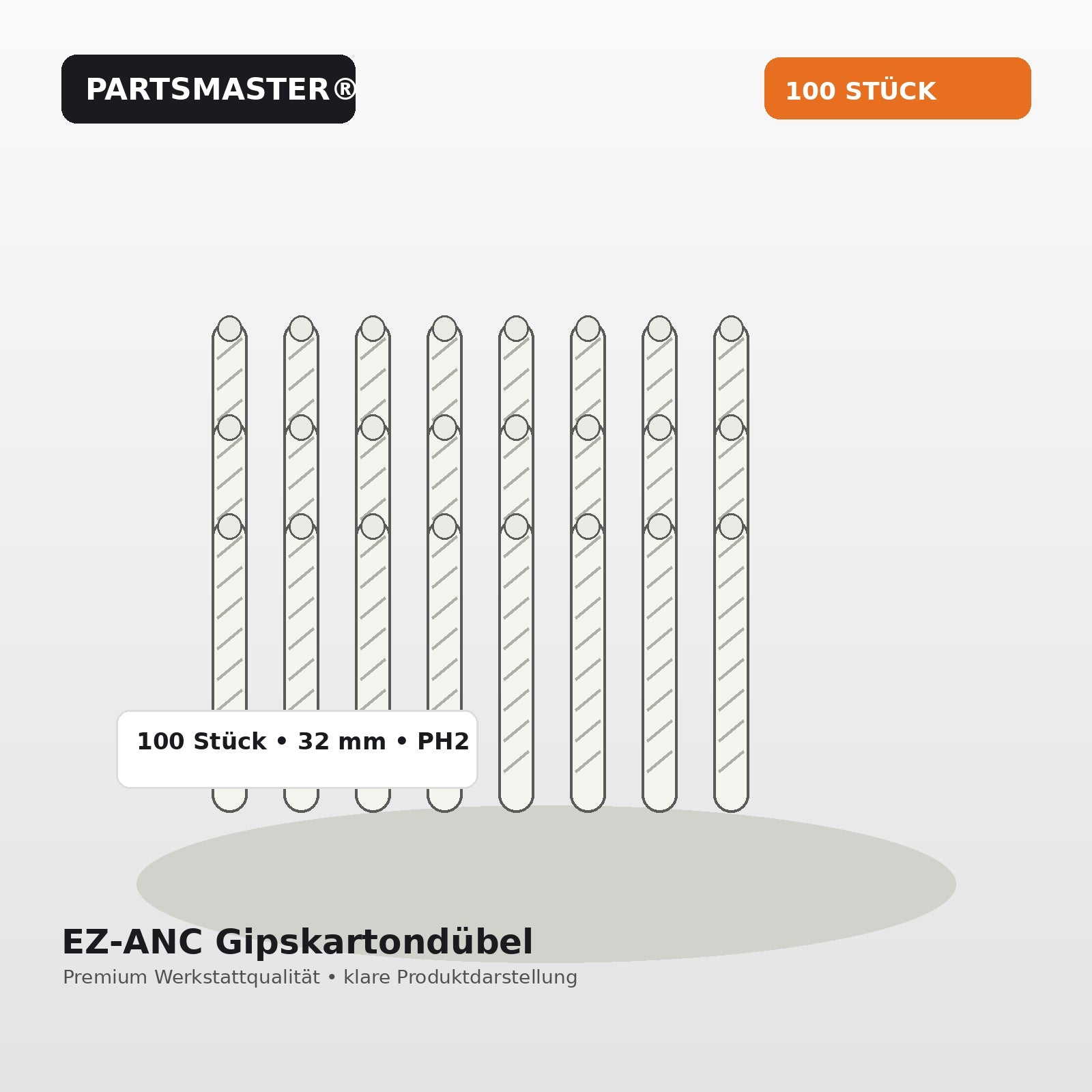 PARTSMASTER EZ-ANC Gipskartondübel 100 Stück Premium Hero Bild